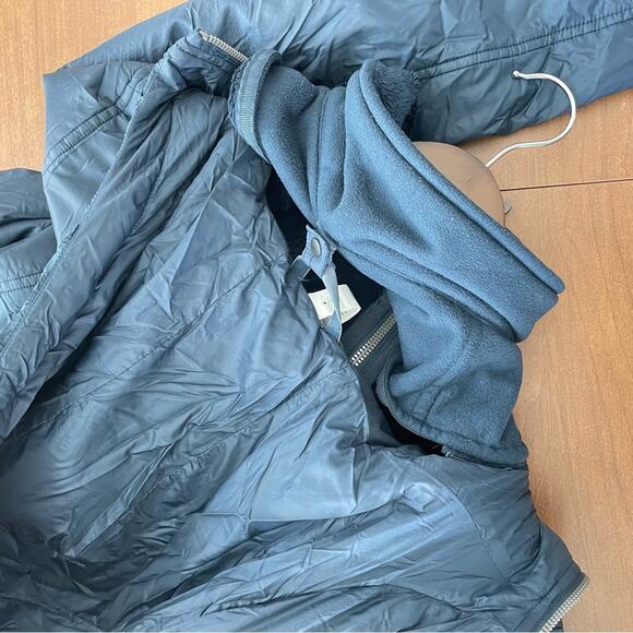 Lululemon | Women’s Scuba Hoodie Glyde Puffer Jacket Nocturnal Teal Lined Fleece - Picture 8 of 13